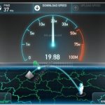 Measuring Internet speed on Speedtest