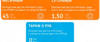 Rostelecom tariffs for rural areas